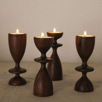 Support de bougie chauffe-plat en bois fait main sur mesure, style rustique, pour centre de table, décoration maison, mariage, restaurant