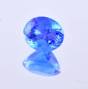 Tanzanita azul natural brillante, corte ovalado, certificada por GIA, piedra preciosa suelta de alta gama para la fabricación de anillos y joyería. - Product Image 6