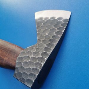 Hache compacte en acier au carbone avec manche en bois, outil de camping en plein air pour la randonnée, la coupe du bois et les activités de jardinage - Product Image 6