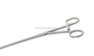 วัตส์ ฮาร์เคน # คลิปหนีบสแตนเลส 95 มม. แบบโค้ง 1x2 DeBakey แบบไม่ก่อแรงกด ขากรรไกรแบบ Atraumatic แกนเรียวขนาด 5-7 มม. ความยาวใช้งาน 10 นิ้ว (25 ซม.) พร้อมตัวล็อค - Product Image 4