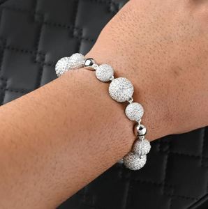 Moissanite Disco <b>Ball</b> Gold Plated 925 Sterling Silver Iced Tennis <b>Bracelet</b> Luxury Sparkling VVS Moissanite Jewelry Women - Product Image 3