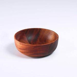 Tazón de Servir Clásico Hecho a Mano de Madera, Forma Personalizada, Duradero, Apto para Lavavajillas, Ligero, para Servir Alimentos, Frutas, Mesa, Fiestas - Product Image 4