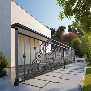 Barandillas de Balcón de Hierro Forjado de Lujo con Diseños Personalizados – Paneles Decorativos de Hierro para Exteriores para Exteriores de Casas Modernas - Product Image 5