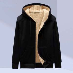 Sudadera con Capucha para Hombre, de Invierno, Holgada, Forrada de Felpa, Gruesa, con Estampado Digital, 100% Algodón, Anti-Pilling, Sólida, 400g - Product Image 3