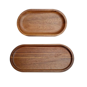 Large Mango Wood Handpainted Eco-Friendly Modern Divided Plate Versatile Use for <b>Table</b> Decor Direct Factory Sale at Cheap Price - Product Image 1