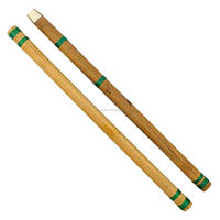 Flûte en bambou Bansuri, lot de 2 flûtes transversales et à bec pour enfants, fabriquées par Metal Overseas