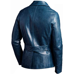 Veste en cuir de haute qualité, véritable peau d'agneau, directement de l'usine, grande taille, fermeture éclair, veste en cuir tendance pour hommes, manteaux en cuir - Product Image 2