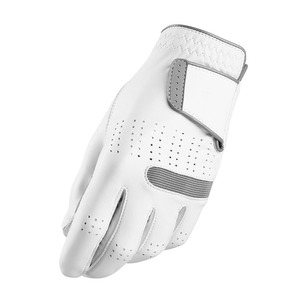 Gant de golf en cuir véritable blanc, main droite, respirant, fermeture auto-agrippante, accessoire de sport unisexe - Product Image 3