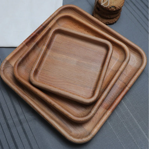 Juego de Platos Decorativos de Madera, Vajilla de Madera de Lujo, Platos de Madera Tradicionales para Comer - Product Image 1