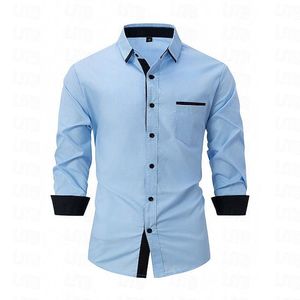 Camisa de Vestir Gris Premium para Hombre, Corte Entallado, Manga Larga, con Botones, Formal, para Negocios, Oficina, Bodas, Fiestas, Clásica, Elegante y Cómoda - Product Image 2