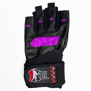 Mitaines et gants de musculation en PU à demi-doigts, poids lourd, avec sangle de poignet réglable pour la salle de sport et les exercices à domicile, unisexe - Product Image 5