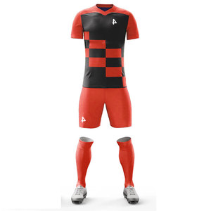 Conjunto Deportivo Personalizado con Cuello en V, Unisex, Multicolor, Impreso, Compresión, Transpirable, para Jóvenes y Niños, Uniforme Personalizable - Product Image 5