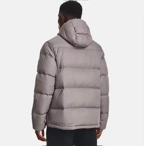 Embroidered logo Bubble <b>Jacket</b> <b>for</b> <b>Men</b> Custom Logo Button <b>Jacket</b> Lightweight Warm Winter Outwear Winter <b>Jacket</b> <b>Men</b> - Product Image 2