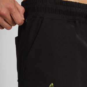 Men's <b>Black</b> Floral Print Bermuda Shorts With <b>Rose</b> Design Drawstring Waist Casual Wear Breathable Knitted Fabric - Product Image 6