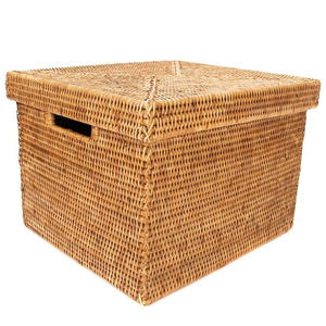 Handmade <b>Rattan</b> <b>Storage</b> <b>Box</b> with Lid – Natural Wicker Organizer from Vietnam - Product Image 2