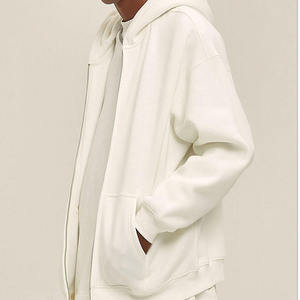 Sudaderas con capucha de cremallera completa, de algodón grueso de alta calidad, con forro polar, personalizables con bordado, fabricadas por TRIOTAKE INDUSTRY - Product Image 3