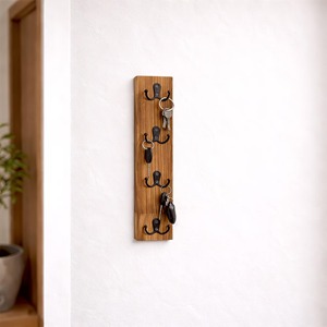 Simple Wooden Multi <b>Key</b> Holder <b>Hooks</b> Perfect For <b>Wall</b> Mounted Home Entryway Storage And Easy <b>Key</b> Organization From India - Product Image 4