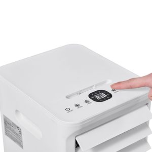 เครื่องปรับอากาศแบบพกพา 9 ลิตร 550 CFM พร้อมตัวควบคุมเวลา 12 ชั่วโมง รีโมทคอนโทรล พัดลมระเหย 3 ระดับ ทนทาน ใช้งานได้อย่างมีประสิทธิภาพ - Product Image 4