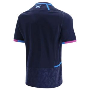 Navy Blue Rugby Jersey Short Sleeve Men's Team Shirt Sports Uniform <b>Athletic</b> Wear Match Training Apparel Outdoor Game Clothing - Product Image 2