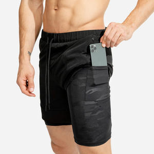 Pantalones Cortos Deportivos de Secado Rápido 2 en 1 para Hombre, con Bolsillos, para Natación y Playa - Product Image 2