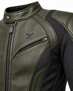 เสื้อแจ็คเก็ตมอเตอร์ไซค์ X Textile & Leather |   ดำ เขียว น้ำเงิน น้ำตาล |   ผู้ผลิต OEM ODM |   คุณภาพการออกแบบระดับพรีเมียม |   ชุดแข่งรถ | - Product Image 4