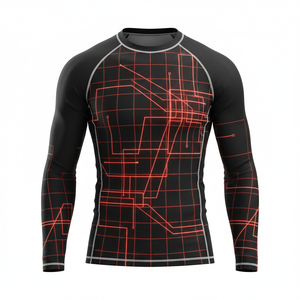 T-shirt de compression unisexe à manches longues pour la gym, le fitness, l'entraînement, le BJJ, le MMA, le Jiu Jitsu, le grappling – Vêtement de sport décontracté - Product Image 1