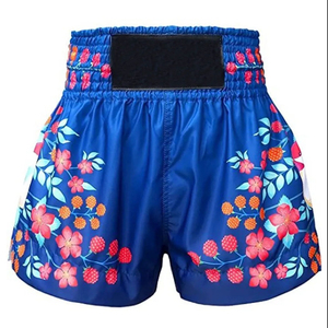 Wholesale Custom Plain Stretchy Muay Thai Fight Mma Kick Boxing Martial Arts Fight <b>Shorts</b> Plus Size <b>Men</b> Women BreathableV - Product Image 1