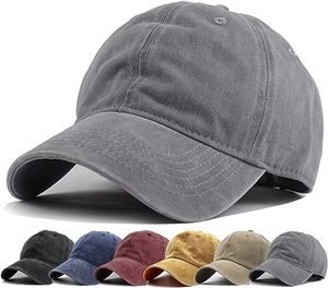 Supplier Wholesale <b>Men</b> Women Washed Distressed Twill Cotton Baseball Cap Vintage Adjustable Dad <b>Hat</b> - Product Image 1