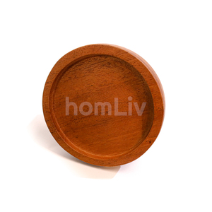 OEM Natural Eco Friendly Aleta Teak Wood Drink Coaster Sustainable Food Safe No Paint and Varnish Halal Customized Kitchen - Product Image 1