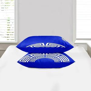Juego de Cubrecama Impermeable de Algodón Estampado Azul de Lujo Moderno, 200 Hilos, Tamaño Queen, Lavable, Decoración para el Hogar - Product Image 4