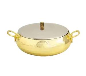 Cacerola de Lujo de Cobre y Acero Inoxidable con Tapa Cónica, Olla Aislada para Mantener Alimentos Calientes, Utensilio de Cocina para Mesa de Comedor - Product Image 2