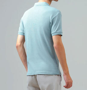 Chemises décontractées à manches courtes pour hommes en tissu gaufré uni polyester/coton, séchage rapide, qualité supérieure, vêtements d'été, Pakistan - Product Image 4