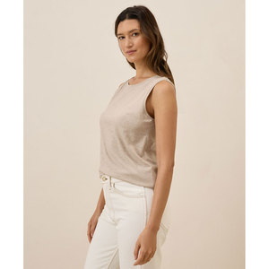 Fresh Fashion Women's <b>Knitted</b> <b>Sleeveless</b> Tank <b>Top</b> Slim Fit Stretch Anti-Pilling Summer Casual Multiple Color Options OEM - Product Image 4