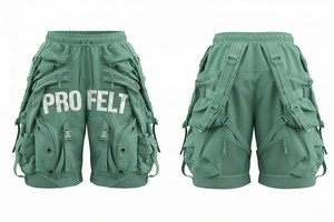 Nouveau design OEM, short utilitaire tendance en coton épais, multi-poches, style streetwear, personnalisé, confortable, séchage rapide, respirant - Product Image 2