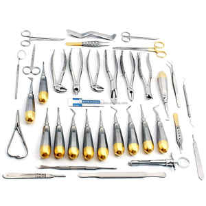 Juego de instrumentos de cirugía Dental de acero alemán Premium, 35 Uds., elevadores, fórceps de extracción, herramientas quirúrgicas para profesionales - Product Image 3