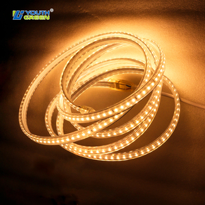 3000K ngoài trời 60LEDs/m không thấm nước <span class=keywords><strong>LED</strong></span> Strip ánh sáng Hot Bán 50 m/cuộn PVC 120V/220V IP65 <span class=keywords><strong>RGB</strong></span> <span class=keywords><strong>LED</strong></span> Strip cao 80 CRI khu dân cư - Product Image 4