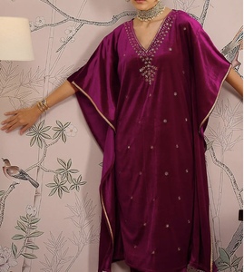 Custom Design <b>Kaftan</b> Kurta For Women Western Party Wear <b>Kaftan</b> Batwing Sleeves Loose Fit <b>Kaftan</b> Party Festival Wear <b>Kaftan</b> - Product Image 2