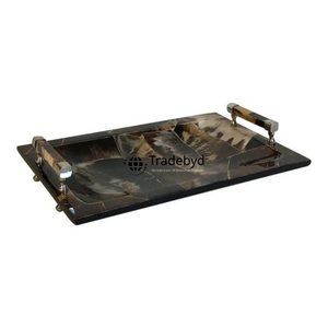 Premium Modern Horn Tray Movable Elegant Handmade Coffee <b>Table</b> <b>Decor</b> by Tradebyd - Product Image 4
