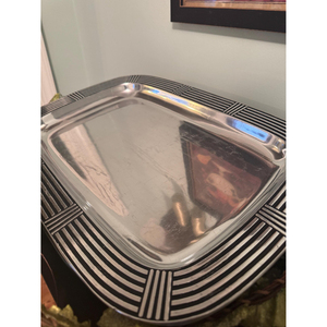 Customized Size Eco-Friendly Metal Serving Tray Hotel Supplies Best Decorative Food Dish Wholesale Serving Platter Supplies - Product Image 4