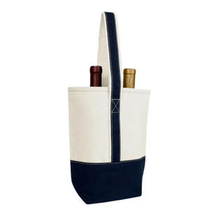 Bolsa de Lona 100% Algodón para Dos Botellas de Vino, Fabricación Personalizada, Reutilizable, Tejido Resistente - Product Image 5