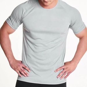 T-shirts de course unisexes à compression, coupe ajustée, respirants, à séchage rapide, écologiques, pour la gym, le jogging et les sports, col rond uni - Product Image 5