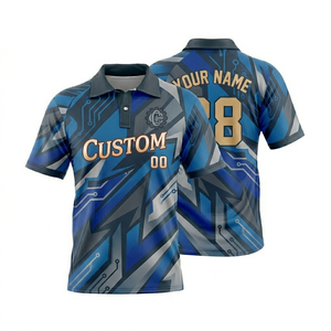 Polo de sport sublimé personnalisé pour homme, en polyester léger, idéal pour l'entraînement et les activités sportives estivales - Product Image 6