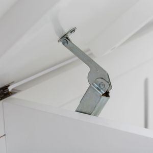 Panca contenitore da ingresso Brooklyn in bianco - Sgabelli e pouf eleganti - Product Image 6