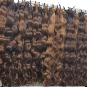 Dernière cuticule alignée Deep Curl pour Ombre Style Natural Wave Indian HD Lace Bulk Vente en gros Extensions de cheveux humains de couleur naturelle - Product Image 5