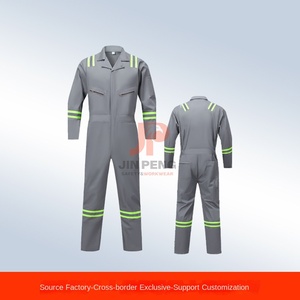 Overol de Seguridad Impermeable de Alta Visibilidad Reflectante Clase 2 ANSI/EN ISO, de Algodón Amarillo Personalizado para la Construcción Industrial - Product Image 2