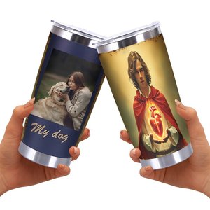 20oz Stainless Steel Tumbler Double Wall <b>Insulated</b> Portable Outdoor Use Lightweight Travel <b>Mug</b> - Product Image 2