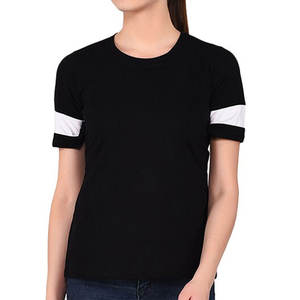 เสื้อยืดผู้หญิงดีไซน์ใหม่ สีพื้น ใส่สบายสำหรับฤดูร้อน คุณภาพสูง แขนสั้น เป็นมิตรต่อสิ่งแวดล้อม ผลิตจากผ้าฝ้าย 100% ราคาถูก  สินค้ามาใหม่ - Product Image 1