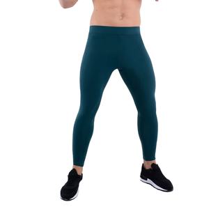 Leggings Deportivos de Compresión de Alta Calidad para Hombre, Cintura Elástica, Tallas Grandes, Secado Rápido, Transpirables, de Algodón/Fibra de Bambú, Antibacterianos - Product Image 1