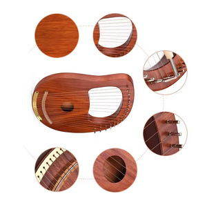 Lyre harpe de qualité supérieure, 16 cordes, en bois, instrument de musique, nouveau design, lyre harpe à faible MOQ - Product Image 3