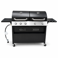 Barbecue au charbon de bois de jardin, grand modèle pour la cuisson de viandes, fruits de mer, légumes et les fêtes en extérieur